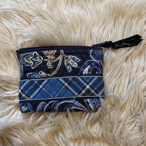 Vera Bradley Blue and Cream Patterned Pouch